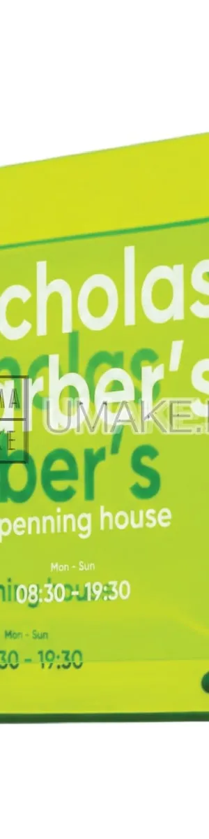UV Print Tinted Acrylic Signage