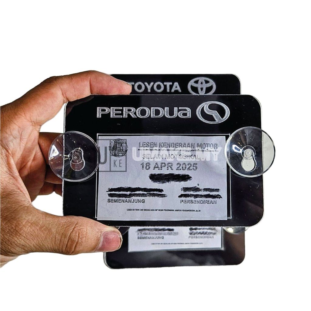 Acrylic Road Tax Holder (2024 New Size)
