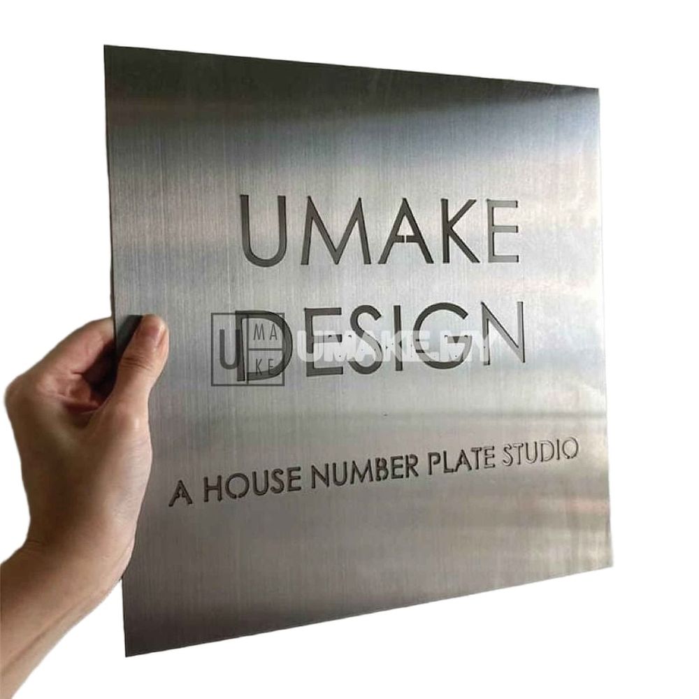 Custom Stainless Steel Business Signboard