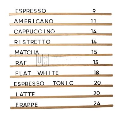 Interchangeable Acrylic Letter Menu Board