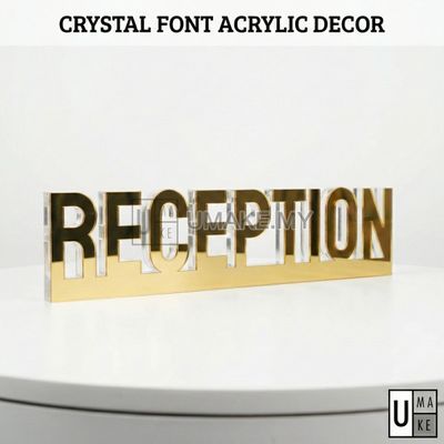 Custom Crystal Acrylic Name Block