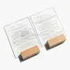 Acrylic Table Standing Signage with Wood Base view 2