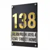 Premium 3D Acrylic House Number Plate view 1