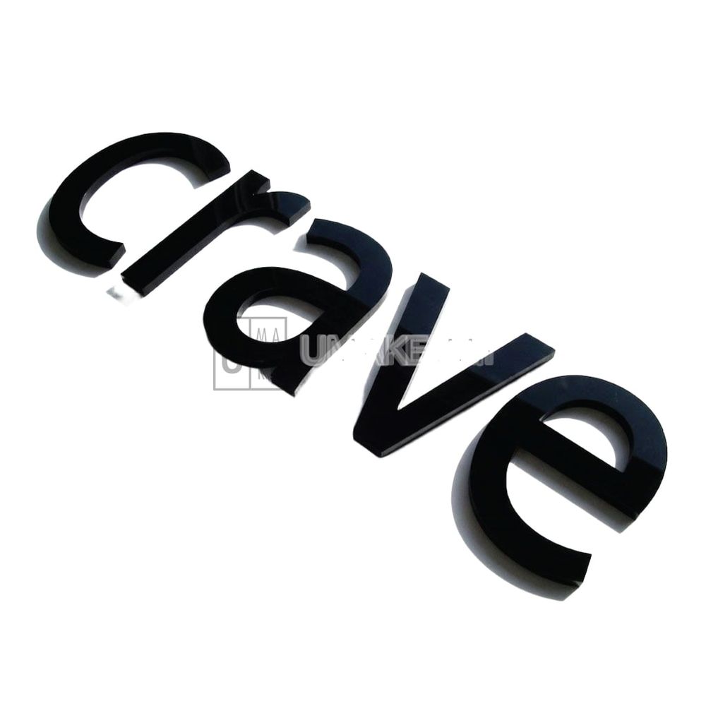 Acrylic Solid Colour Letter Signage