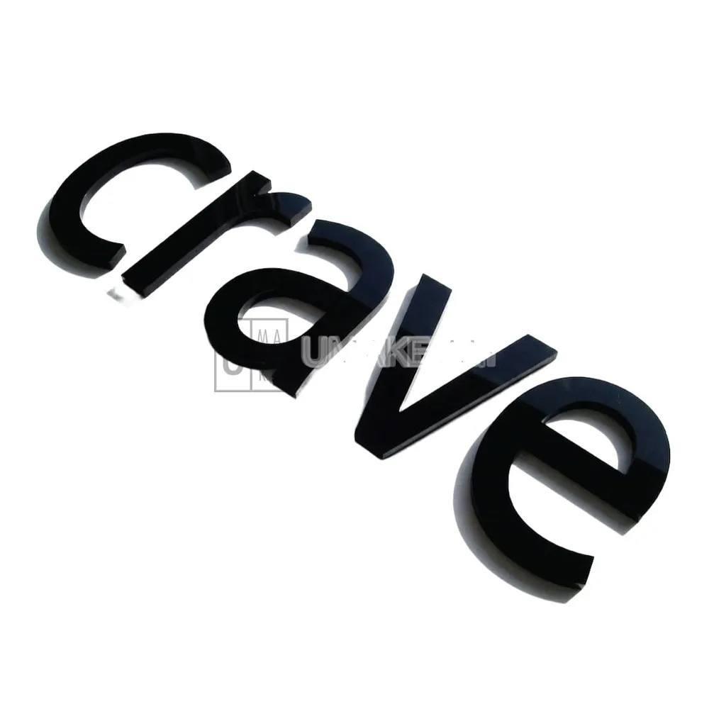 Acrylic Solid Colour Letter Signage