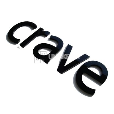 Acrylic Solid Colour Letter Signage
