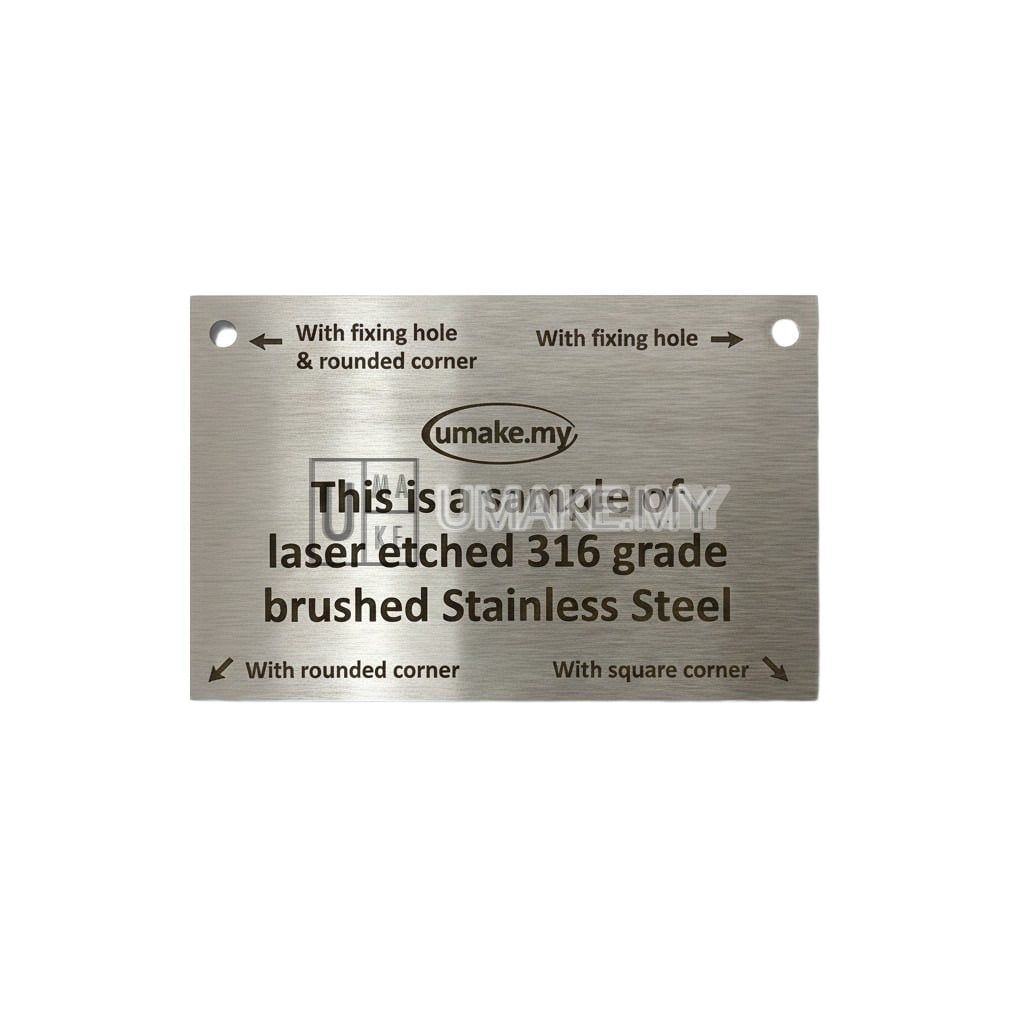Stainless Steel Engraved Sign