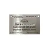 Stainless Steel Engraved Sign view 1