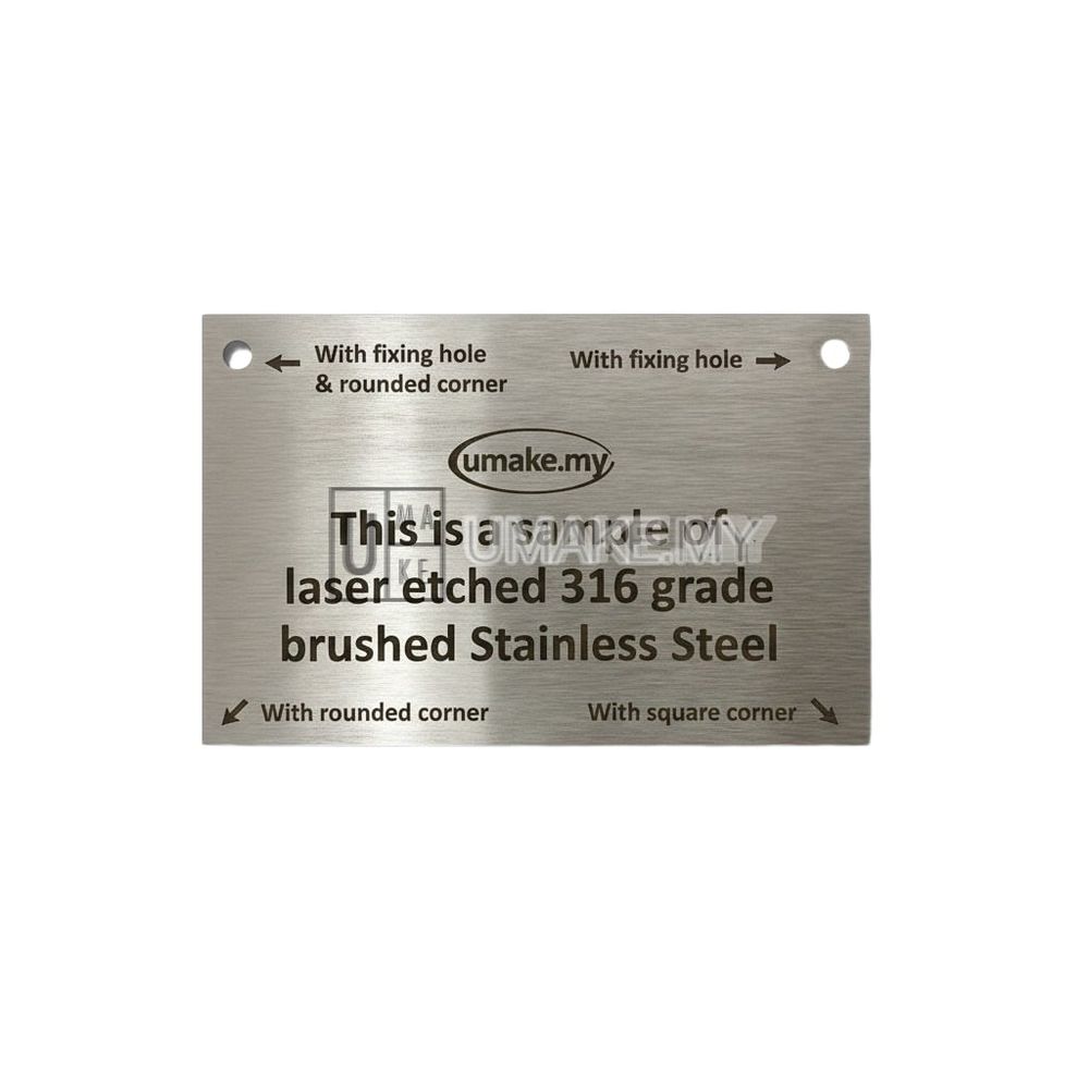 Stainless Steel Engraved Sign