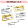 Stainless Steel Embossed Reusable Name Tag view 1