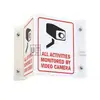 V-Shape 3D Projecting CCTV Sign view 1