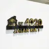 3D Layered Acrylic House Number Plate view 1