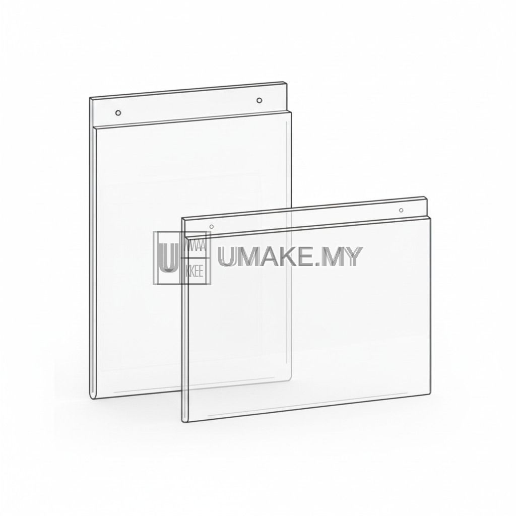 Acrylic Wall Display Frame (Slot-In)
