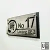 Stainless Steel House Plate Address 不锈钢百家姓门牌 Nombor Rumah Metal Fully Customize view 2