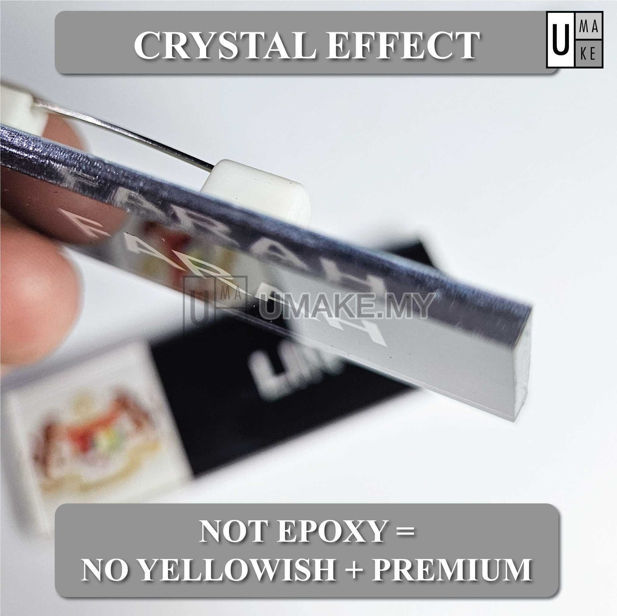 Reverse UV Print Nametag (Jata Malaysia Logo)