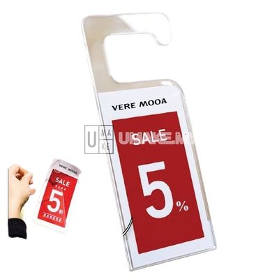 Acrylic Hanger Price Tag Display (A6)