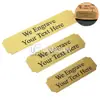 Engraved Stainless Steel Label Plate (Gold/Silver) view 1