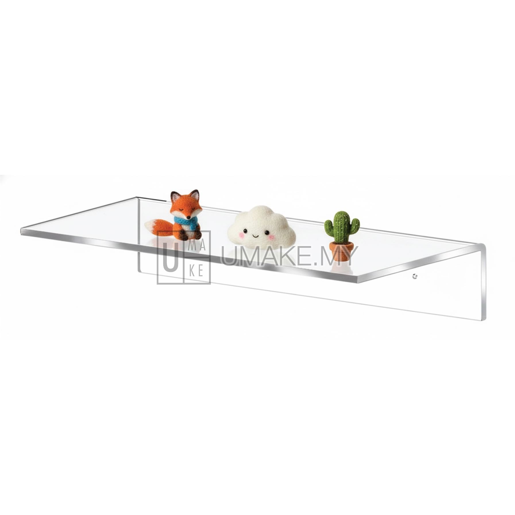 Acrylic Wall Shelf - L shape