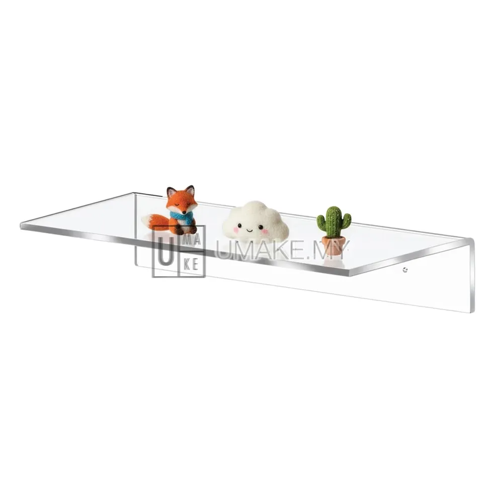 Acrylic Wall Shelf - L shape