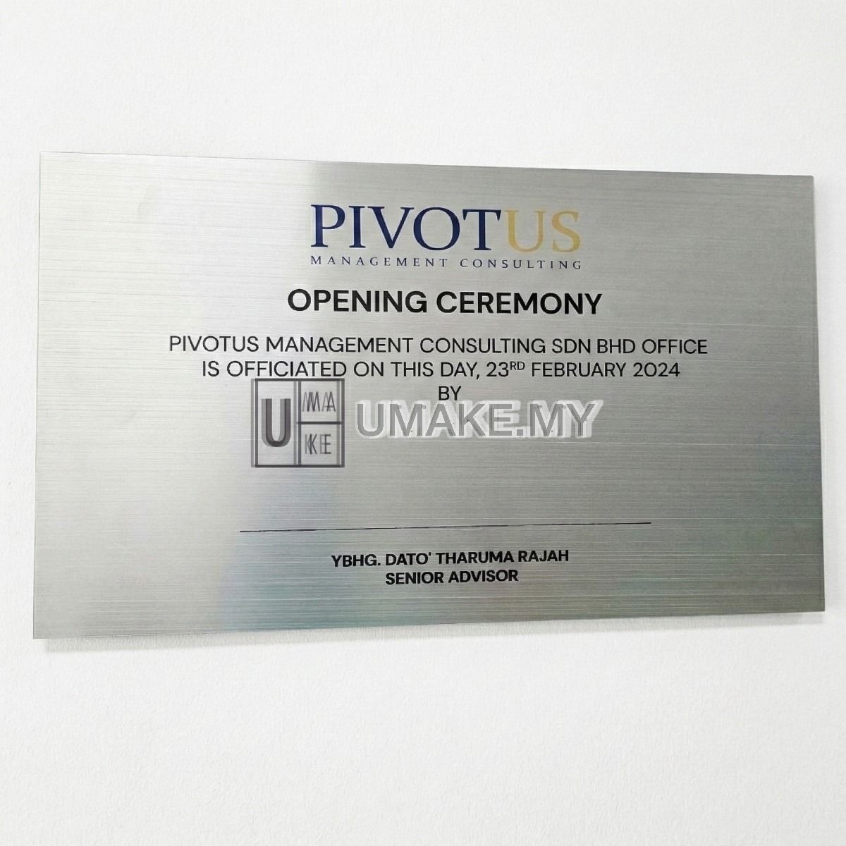 Stainless Steel Business Signboard