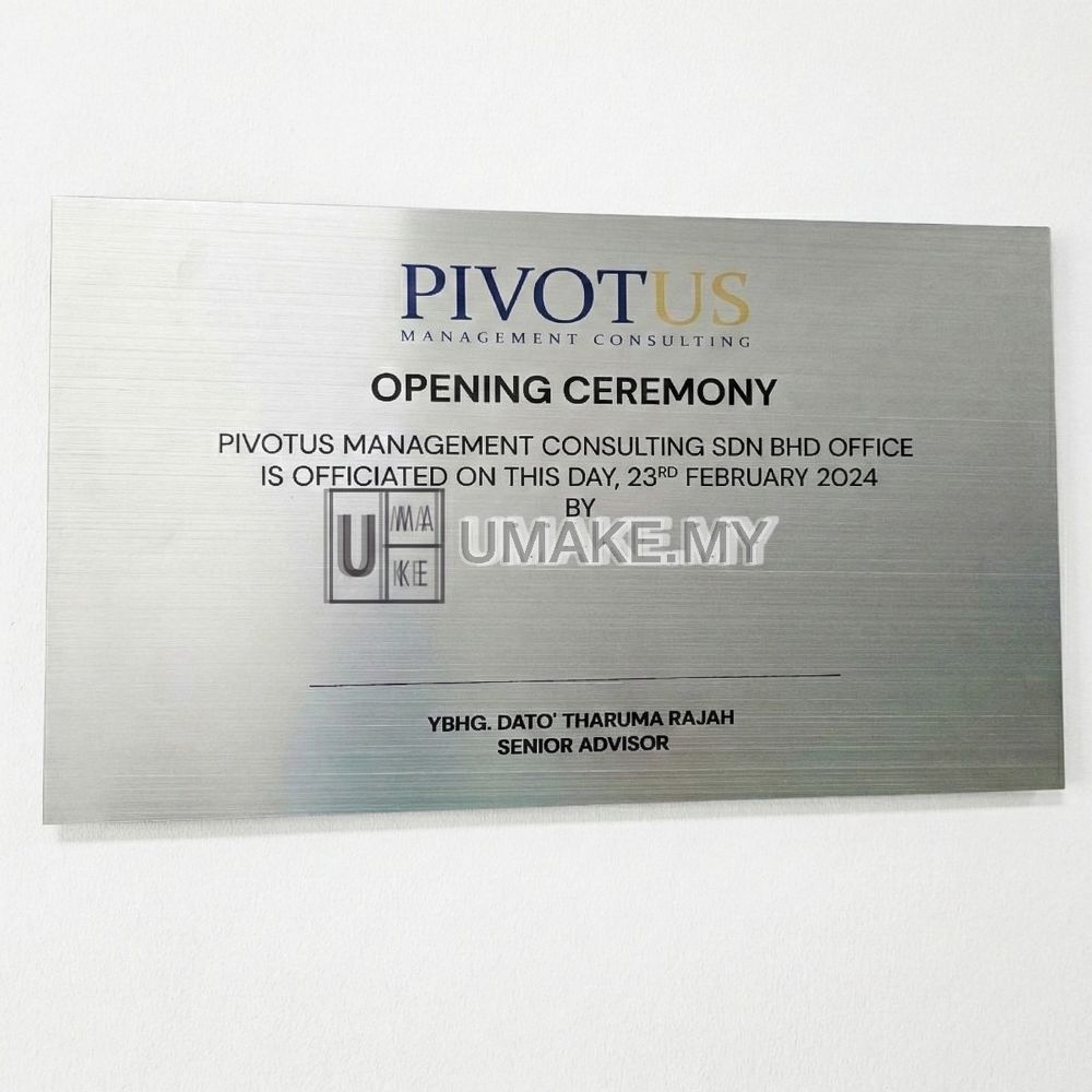 Stainless Steel Business Signboard