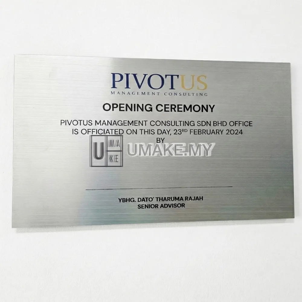 Stainless Steel Business Signboard
