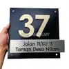 3D Modern Stainless Steel House Number Plate view 2