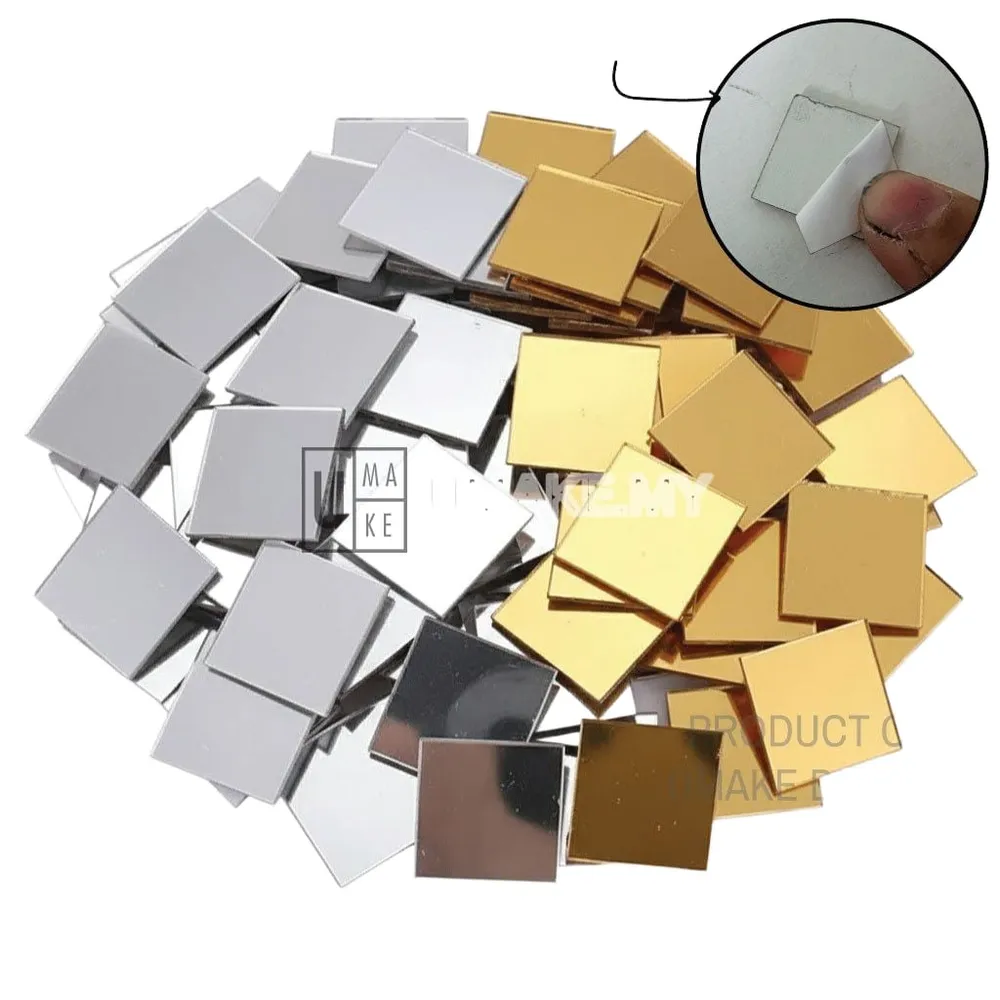 Mini Square Acrylic Mirror Tiles (10pcs)