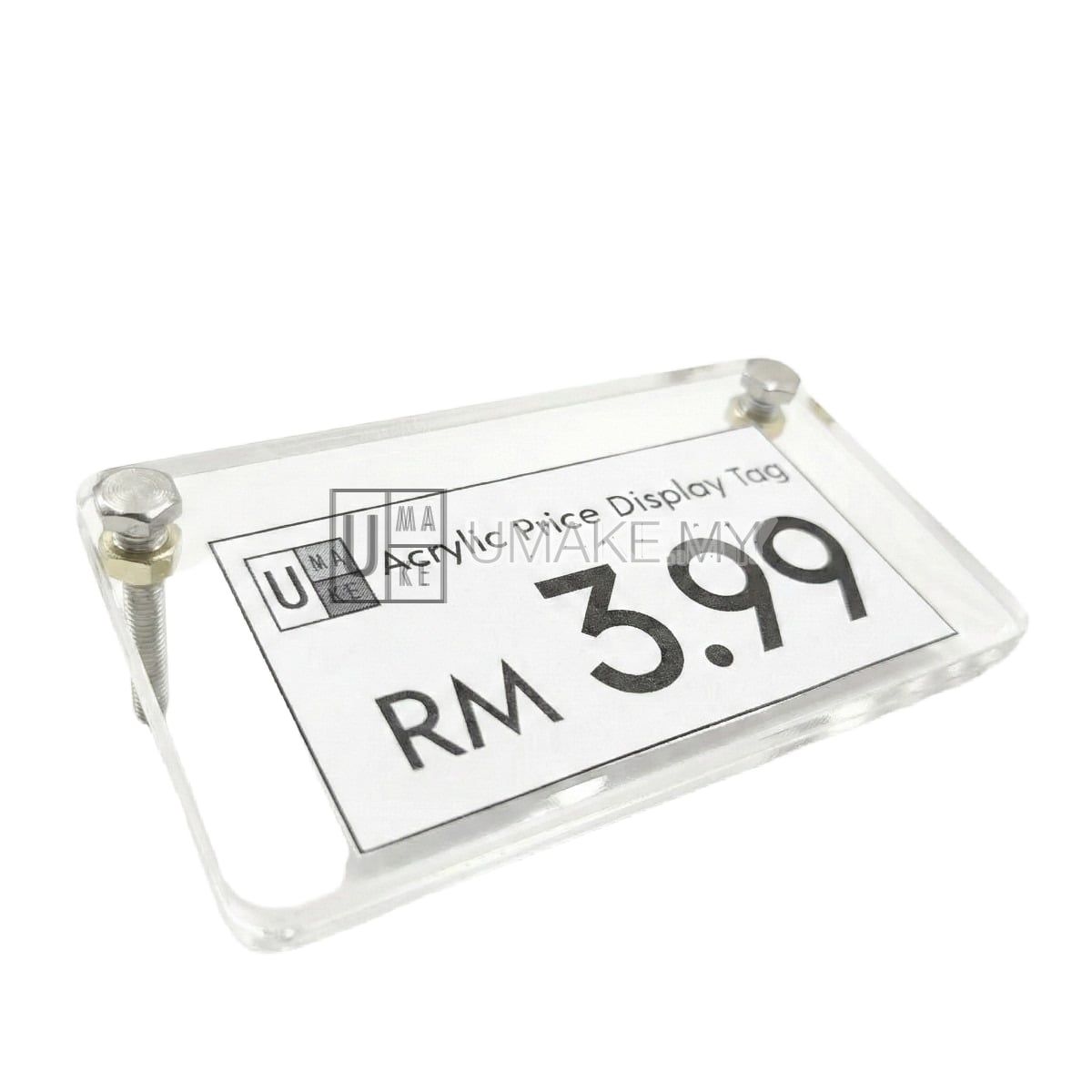 Acrylic Pricetag or Label Custom Size