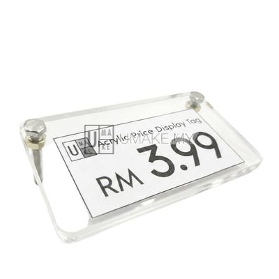 Acrylic Pricetag or Label Custom Size