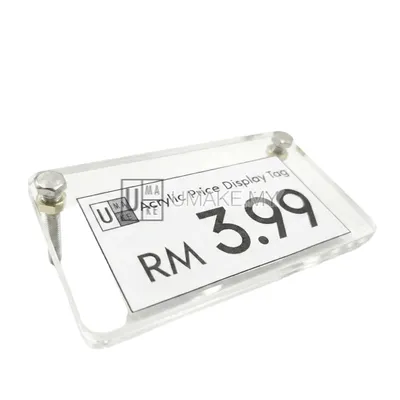 Acrylic Pricetag or Label Custom Size