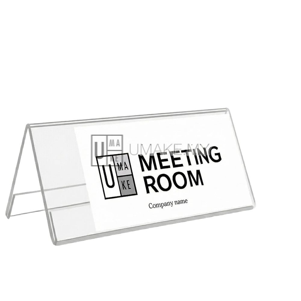 Acrylic V Shape Stand / A Shape Paper Stand (for name & position display)