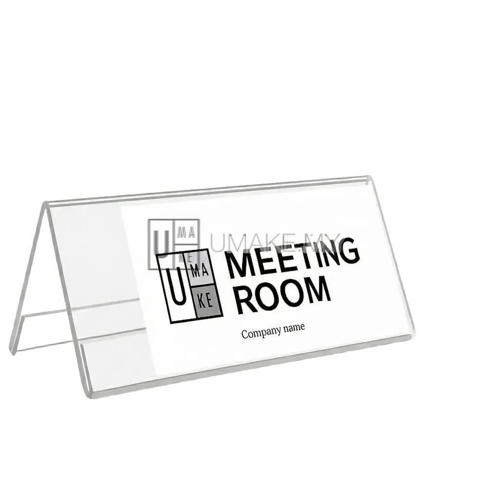 Acrylic V Shape Stand / A Shape Paper Stand (for name & position display)