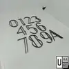 Black 60mm/100mm House Number Door Address Digits Acrylic Mailbox Numbers minimalism design A-Z view 3