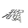 Black 60mm/100mm House Number Door Address Digits Acrylic Mailbox Numbers minimalism design A-Z view 1