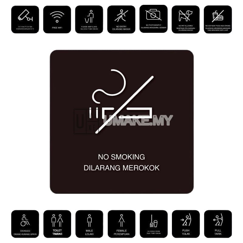 Minimalist Acrylic Sign (Square 10cm)