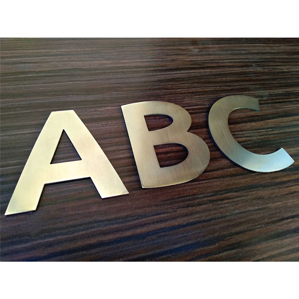 Stainless Steel 304 House Number Lettter Tanda Nombor Rumah Address Customize Metal 白钢门牌号码定制 A-Z 0-9 - Image 1
