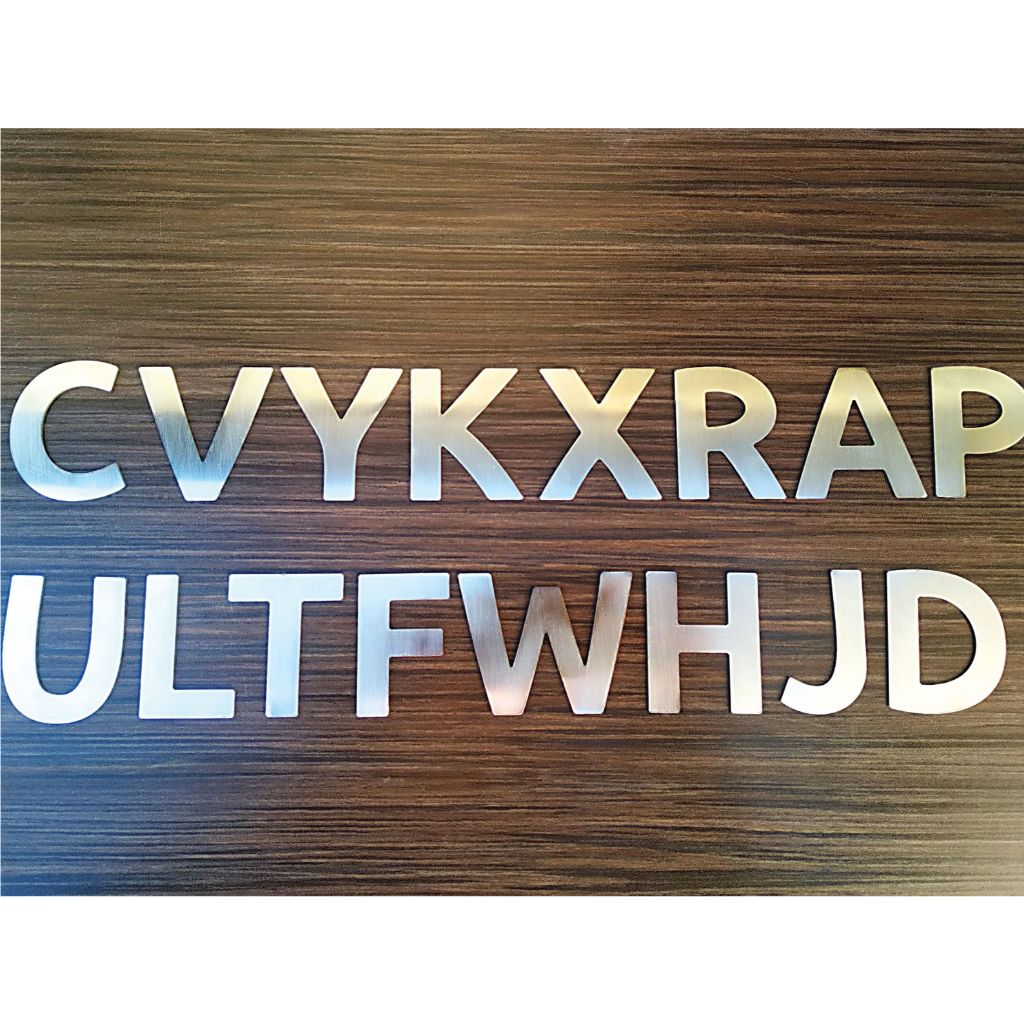 Stainless Steel 304 House Number Lettter Tanda Nombor Rumah Address Customize Metal 白钢门牌号码定制 A-Z 0-9 - Image 3