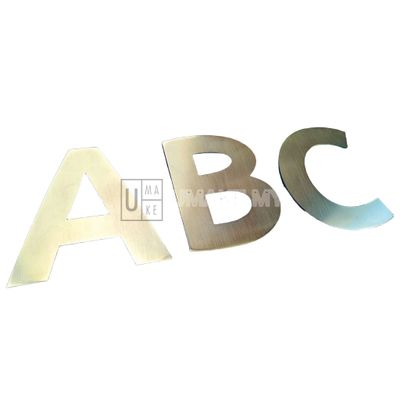 Stainless Steel 304 House Number Lettter Tanda Nombor Rumah Address Customize Metal 白钢门牌号码定制 A-Z 0-9