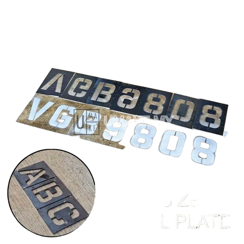Steel Stencil Plate (A-Z / 0-9) — 100mm & 150mm