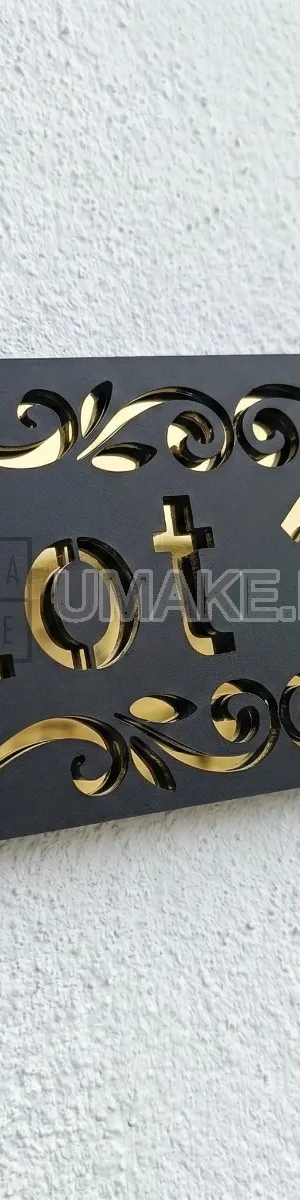 Modern Acrylic House Number Plate