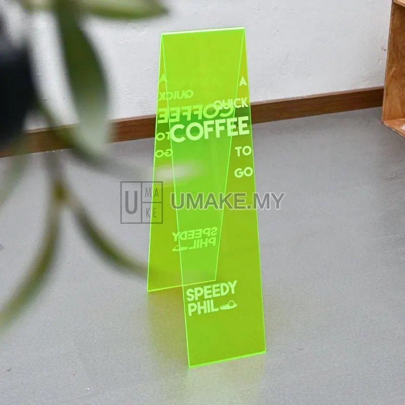 A-Frame Acrylic Sign