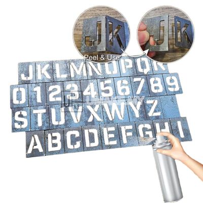 Mini Steel Stencil Plate (A-Z / 0-9) — 3cm set