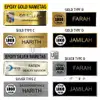 Stainless Steel Epoxy Name Tag (Custom Logo) view 1