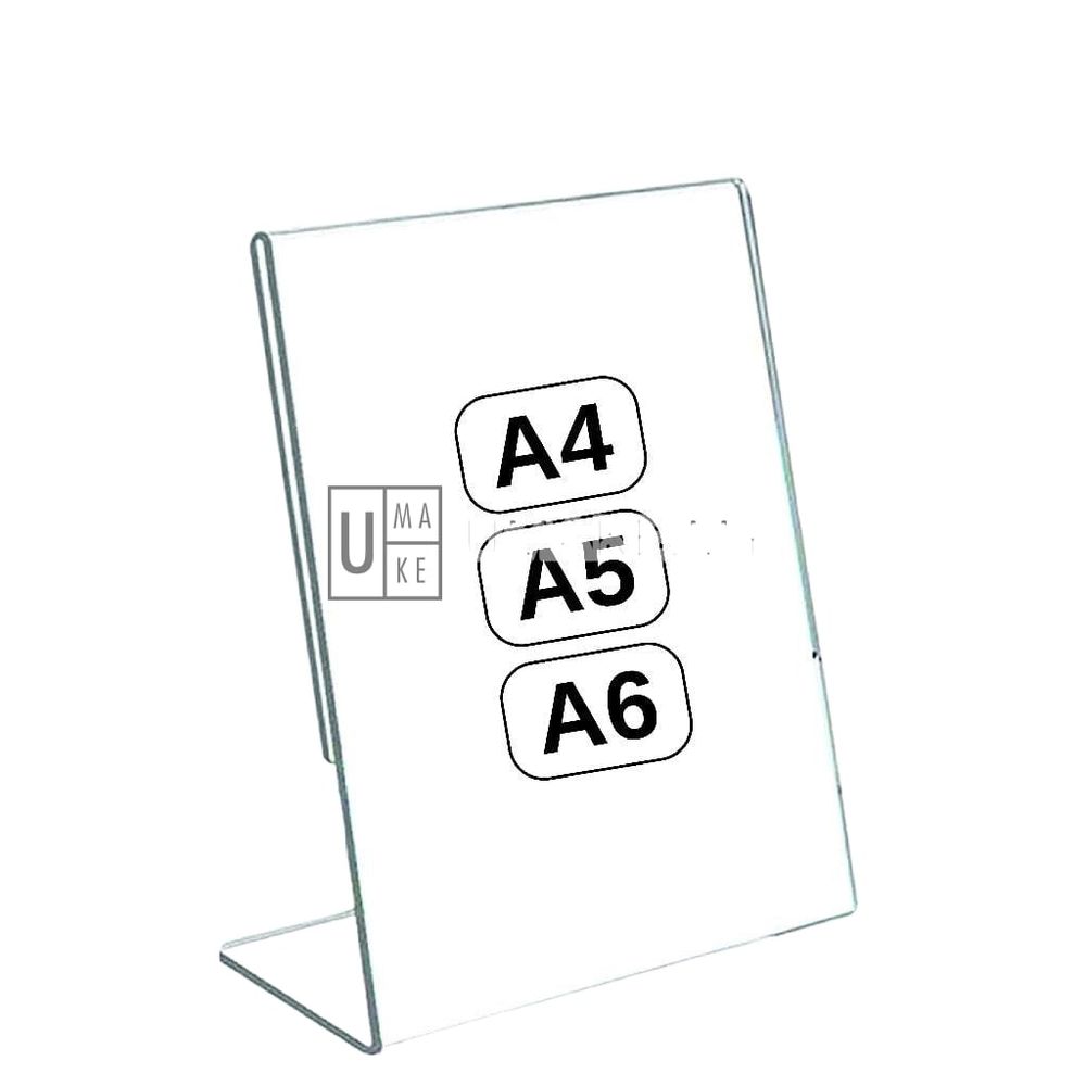Acrylic L-Shape Display Stand