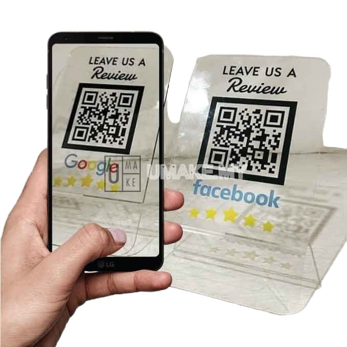 5-Star Review QR Code Stand