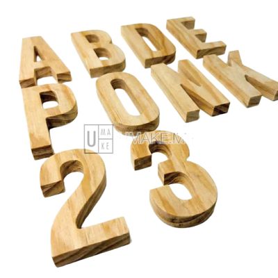 Wood letter sign