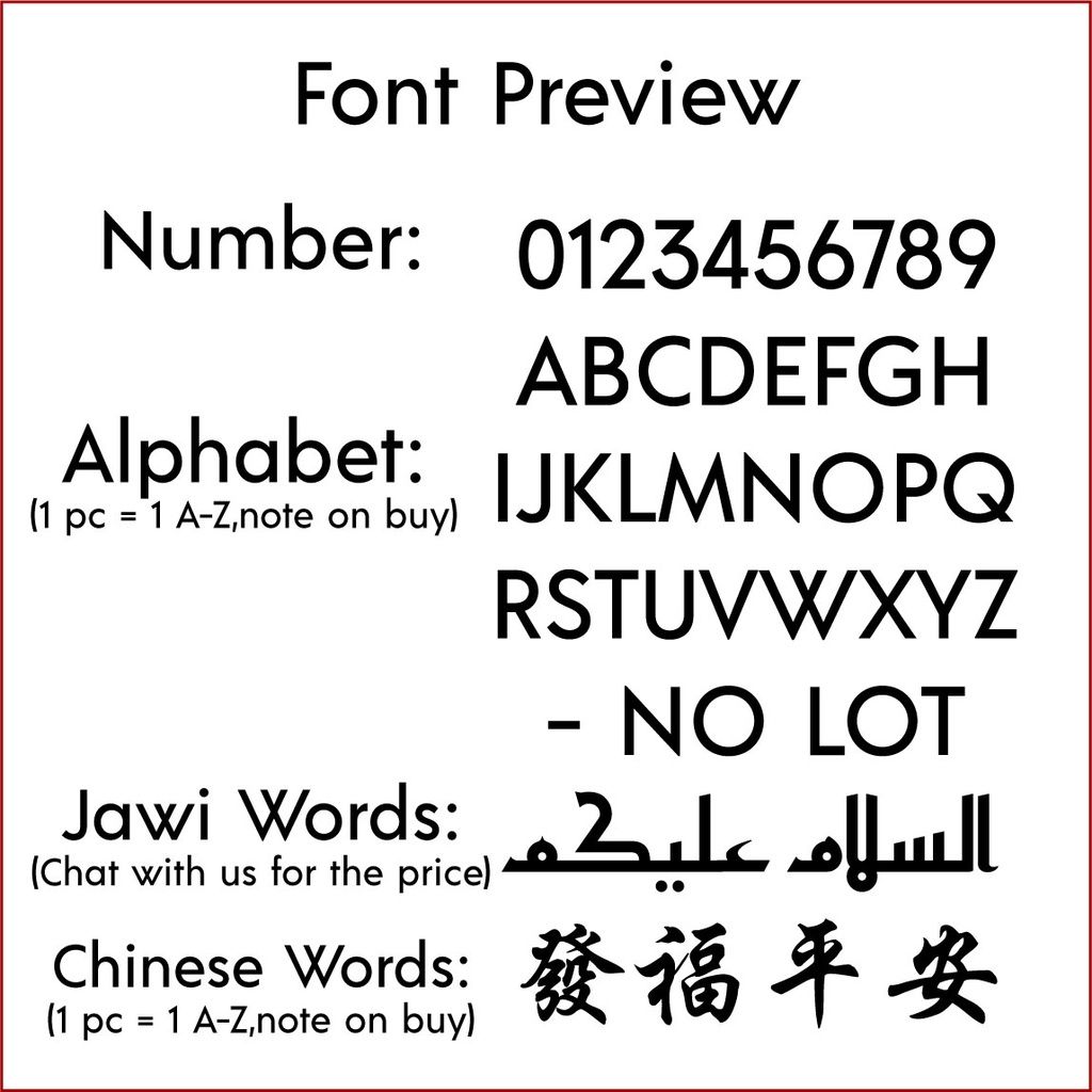 Glow in the dark Acrylic House Number Plate/Nombor Plat Rumah Akrilik 夜光 门牌 灯 Jade Stone Acrylic 2 layers 5mm thick - Image 8