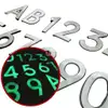 Glow in the dark Acrylic House Number Plate/Nombor Plat Rumah Akrilik 夜光 门牌 灯 Jade Stone Acrylic 2 layers 5mm thick view 1