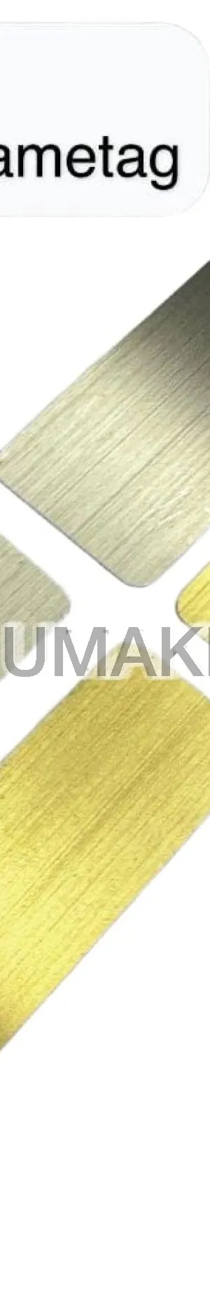 Stainless Steel Blank Name Tag (for Resin/Epoxy)